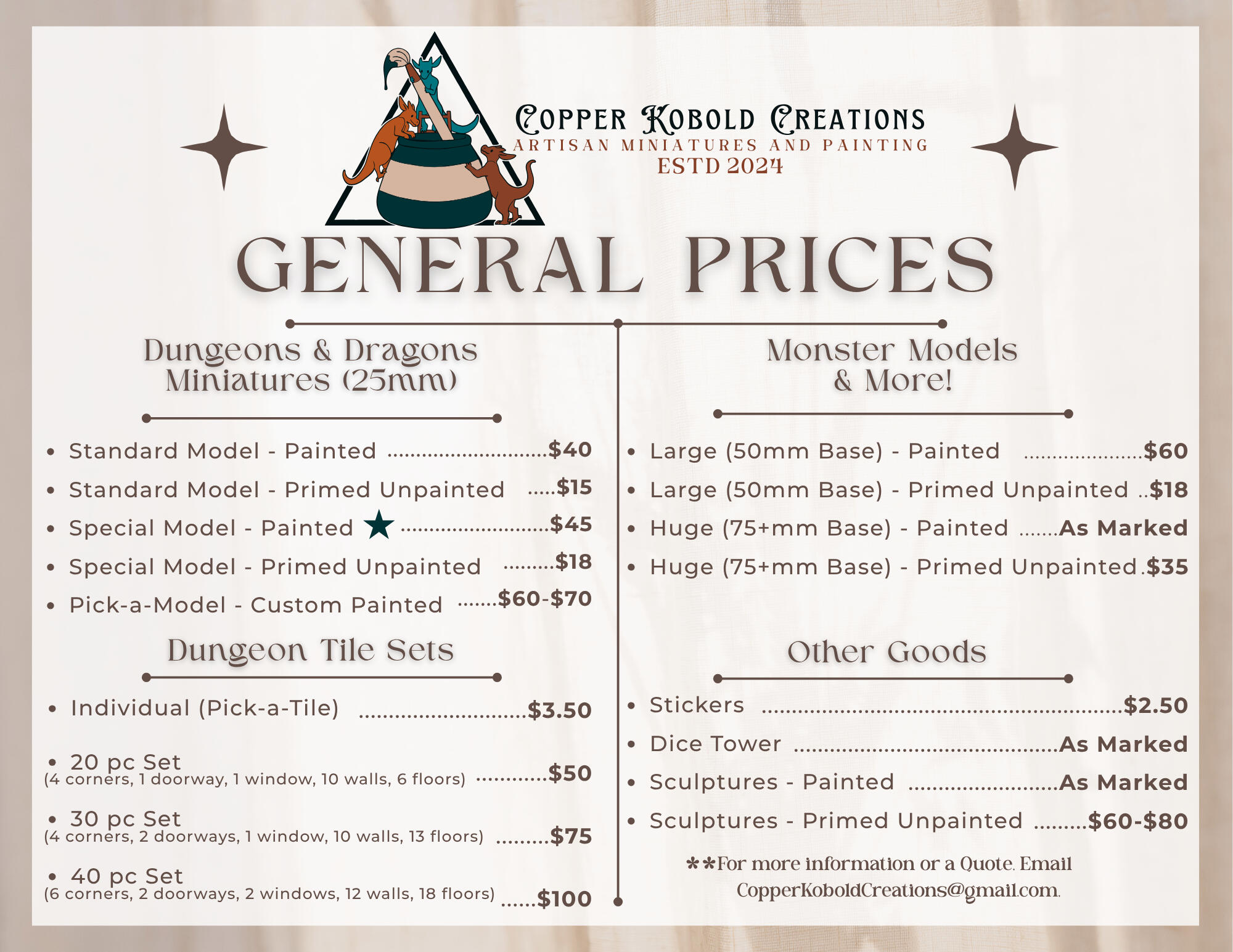 Prices Page CKC Prices Image